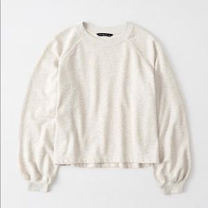 A&F puff sleeve sweatshirt